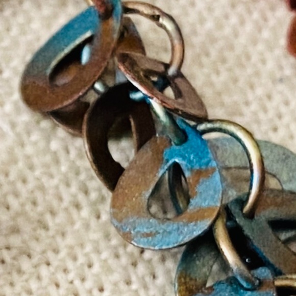 Sarah Cavender Metalworks 32.5" Long Multi Color Fringe Necklace & Earrings Set - Picture 7 of 15